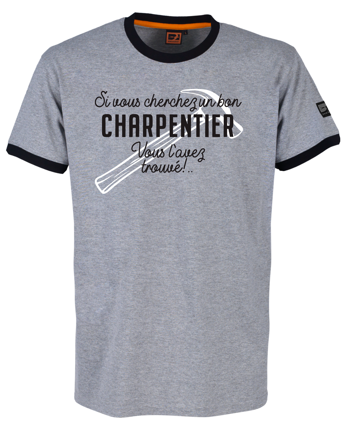 Tee-shirt Bosseur Métier Charpentier -