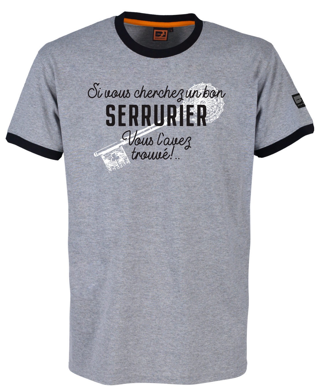 Tee-shirt Bosseur Métier Serrurier -