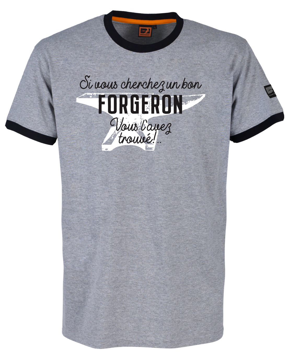 Tee-shirt Bosseur Métier Forgeron -