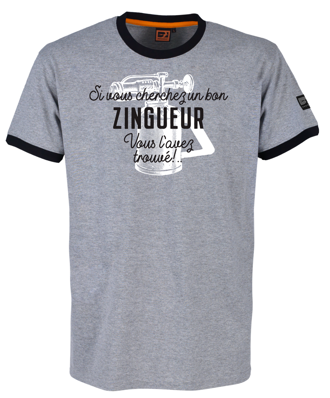 Tee-shirt Bosseur Métier Zingueur -