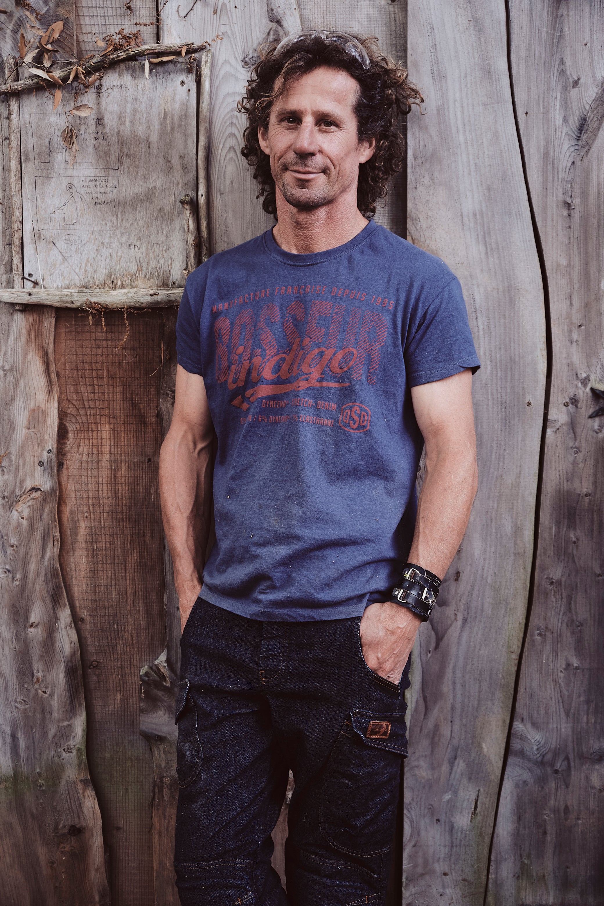 Tee-shirt Bosseur Indigo -