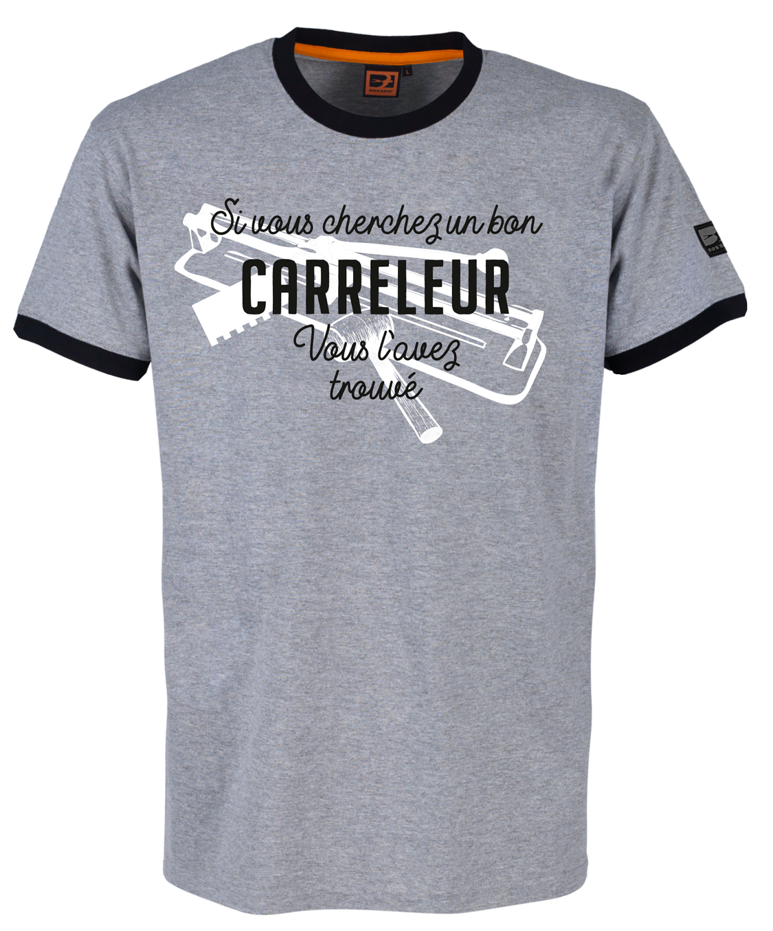 Tee-shirt Bosseur Métier Carreleur -