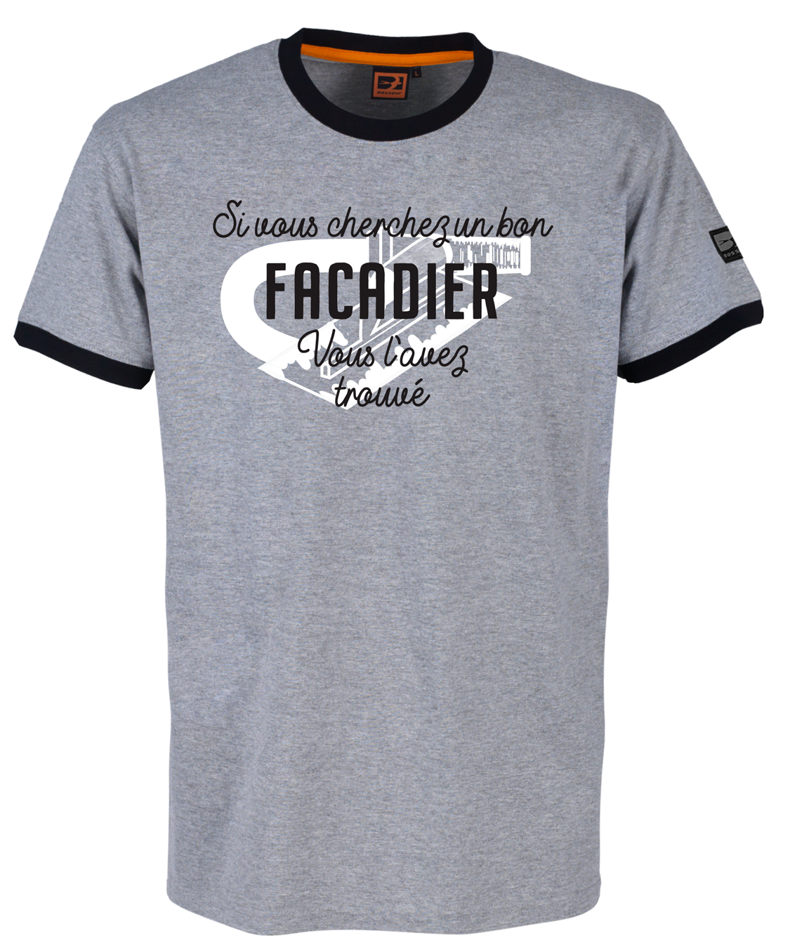 Tee-shirt Bosseur Métier Façadier -