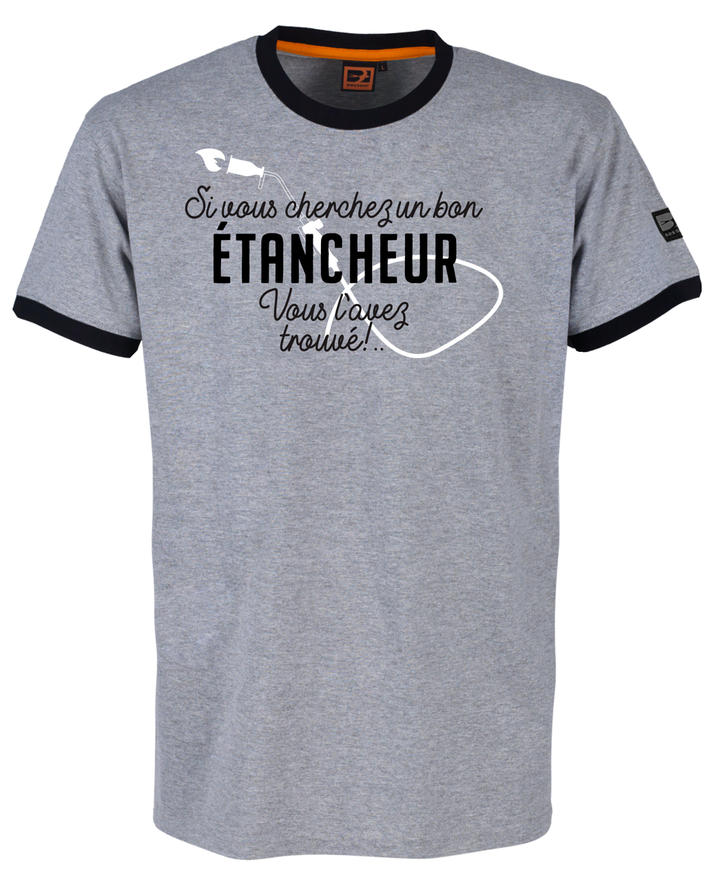 Tee-shirt Bosseur Métier Etancheur -