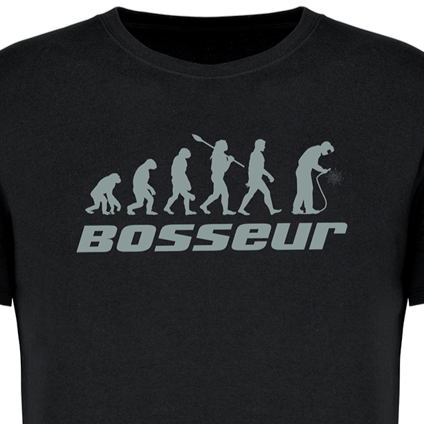 Lot 2 Tee-shirts Bosseur EVO. ECLAIR -