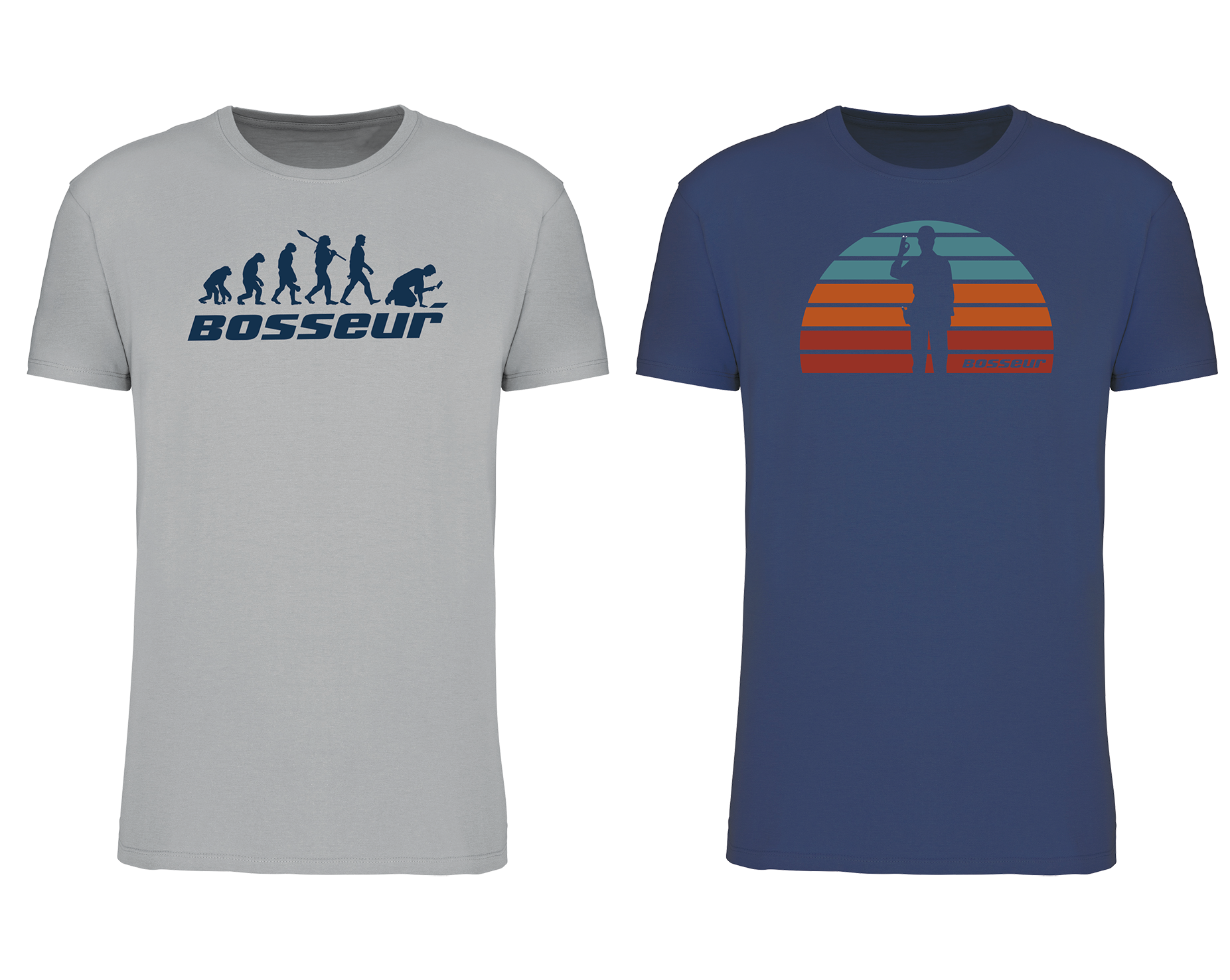 Lot 2 Tee-shirts Bosseur EVO. SOL -