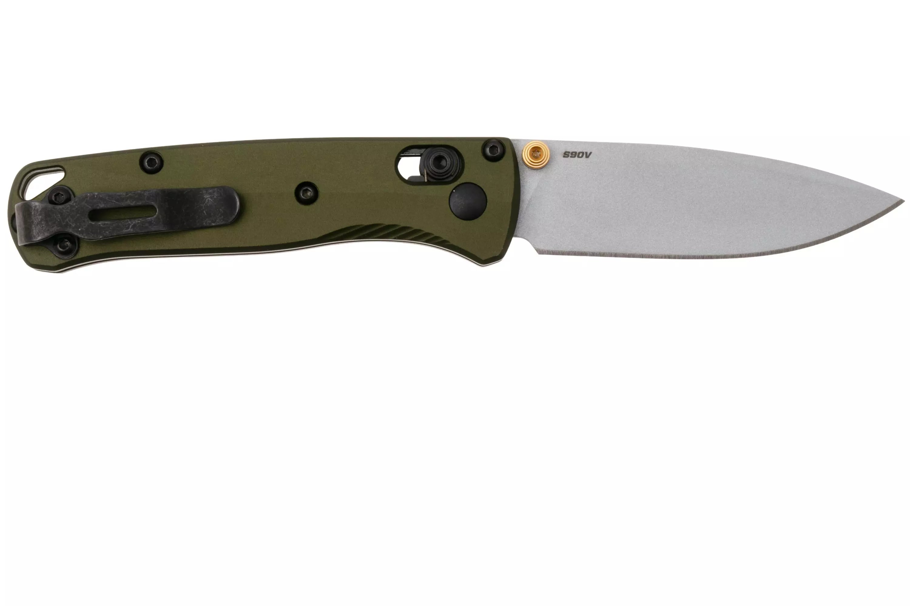 Couteau Mini Bugout 533SL-10 Manche Aluminium Vert Forêt BENCHMADE -