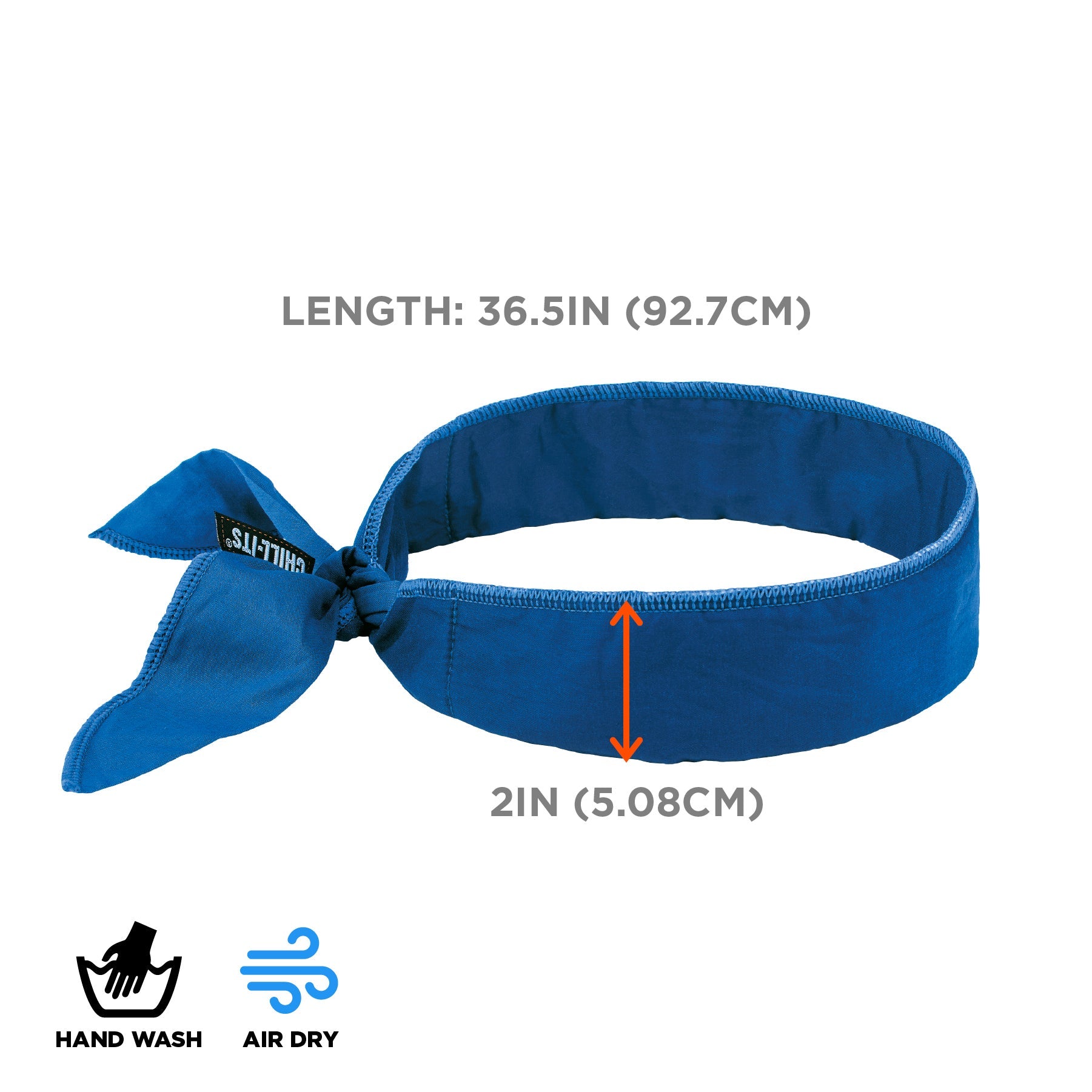 Bandeau rafraîchissant polymères encapsulés, à nouer, Chill-Its 6702 ERGODYNE -