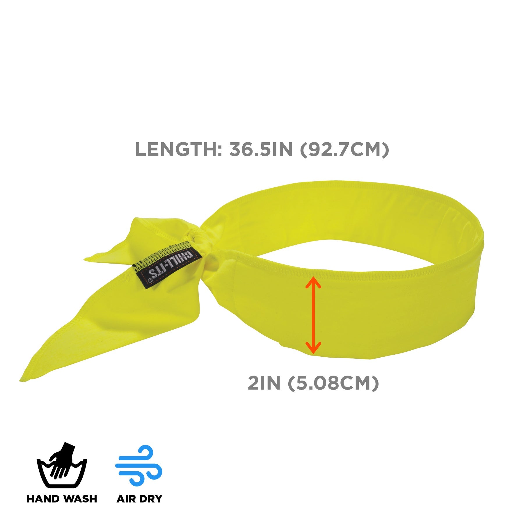 Bandeau rafraîchissant polymères encapsulés, à nouer, Chill-Its 6702 ERGODYNE -