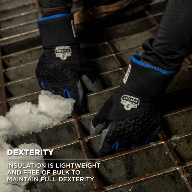 Gants de travail imperméables, isolation thermique, écran tactile, paume renforcée 817WP ERGODYNE -
