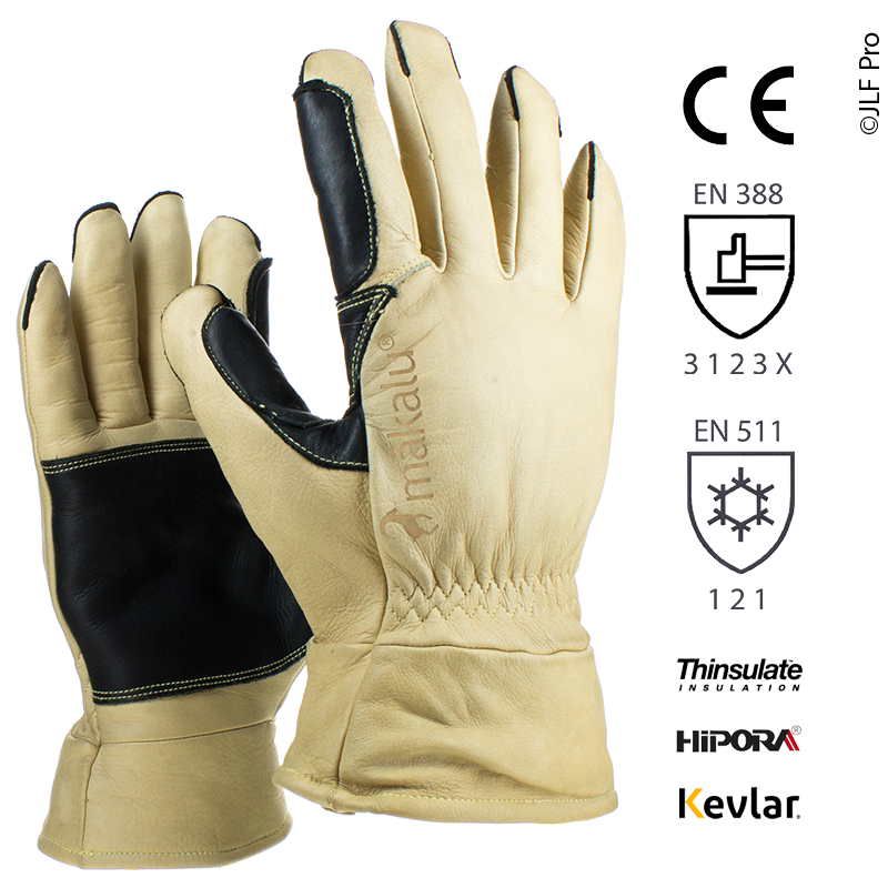 Gants snow pro protection contre le froid JLF PRO -