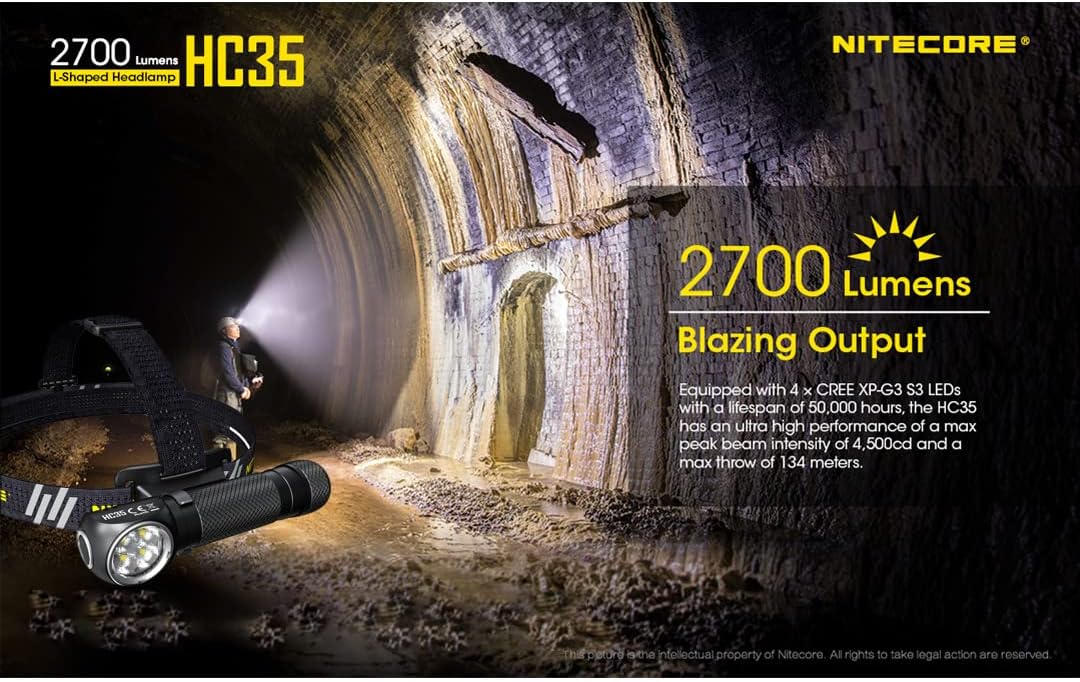 Lampe Frontale HC35 271012Lm NCHC35 NITECORE -