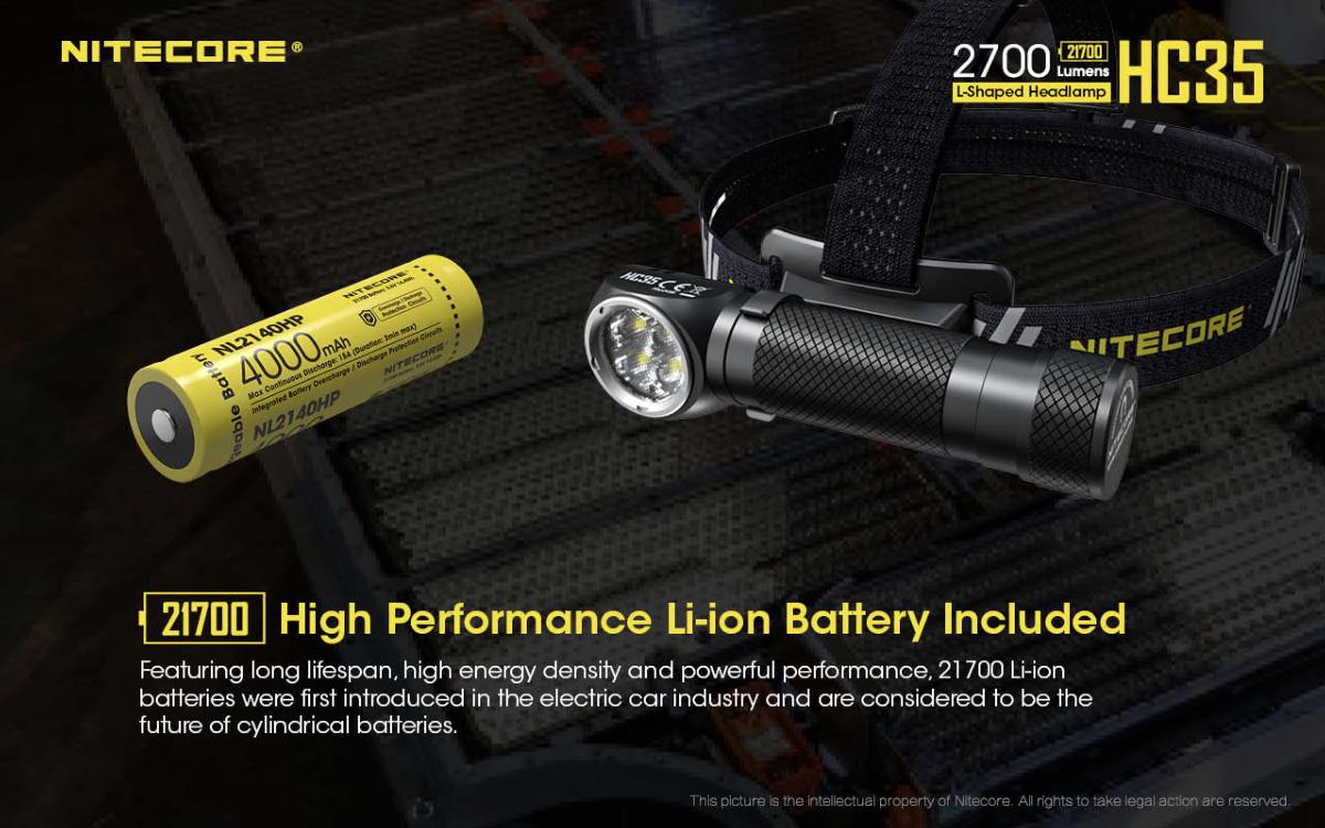 Lampe Frontale HC35 271012Lm NCHC35 NITECORE -