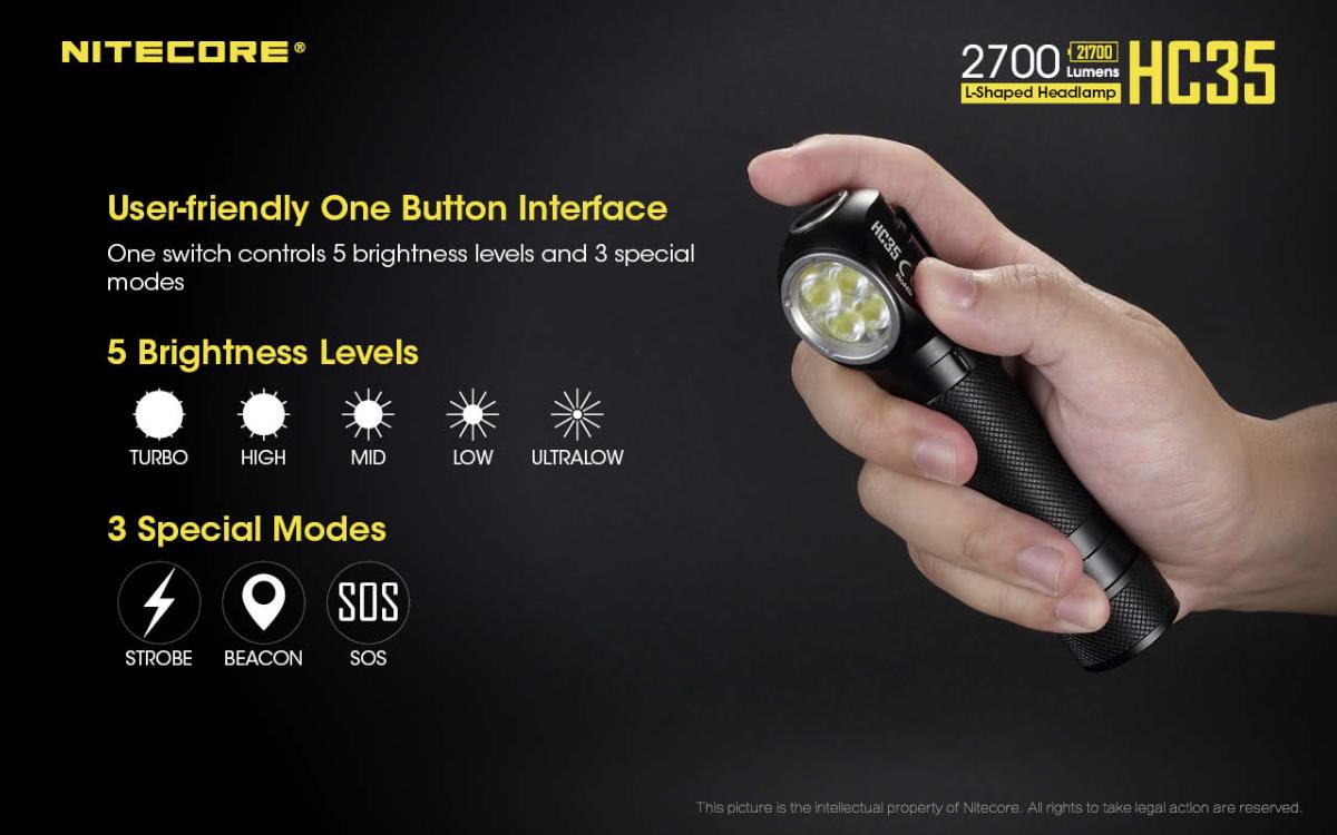 Lampe Frontale HC35 271012Lm NCHC35 NITECORE -