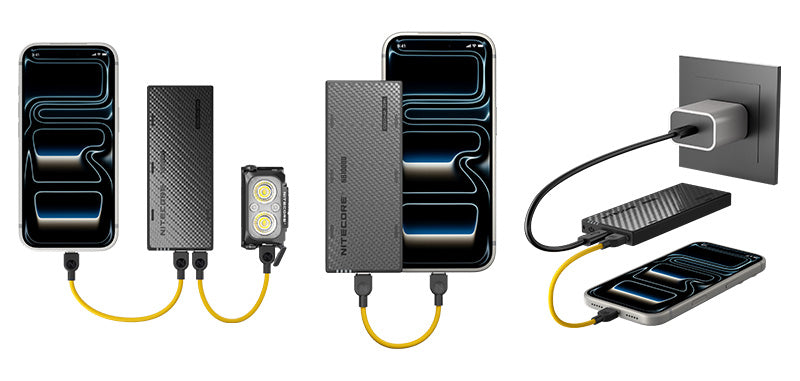 Batterie Externe en Carbone 4ème Génération 10 000mAH NB100000G4 NITECORE