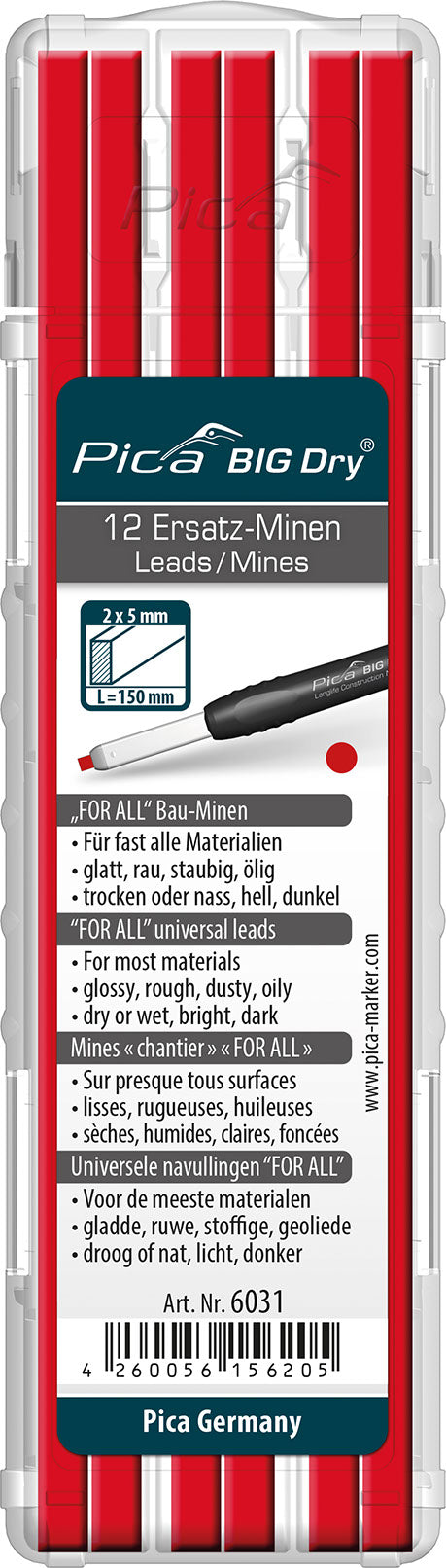 Mines de rechange PICA Big Dry marker 6030-6031-6032-6045 -