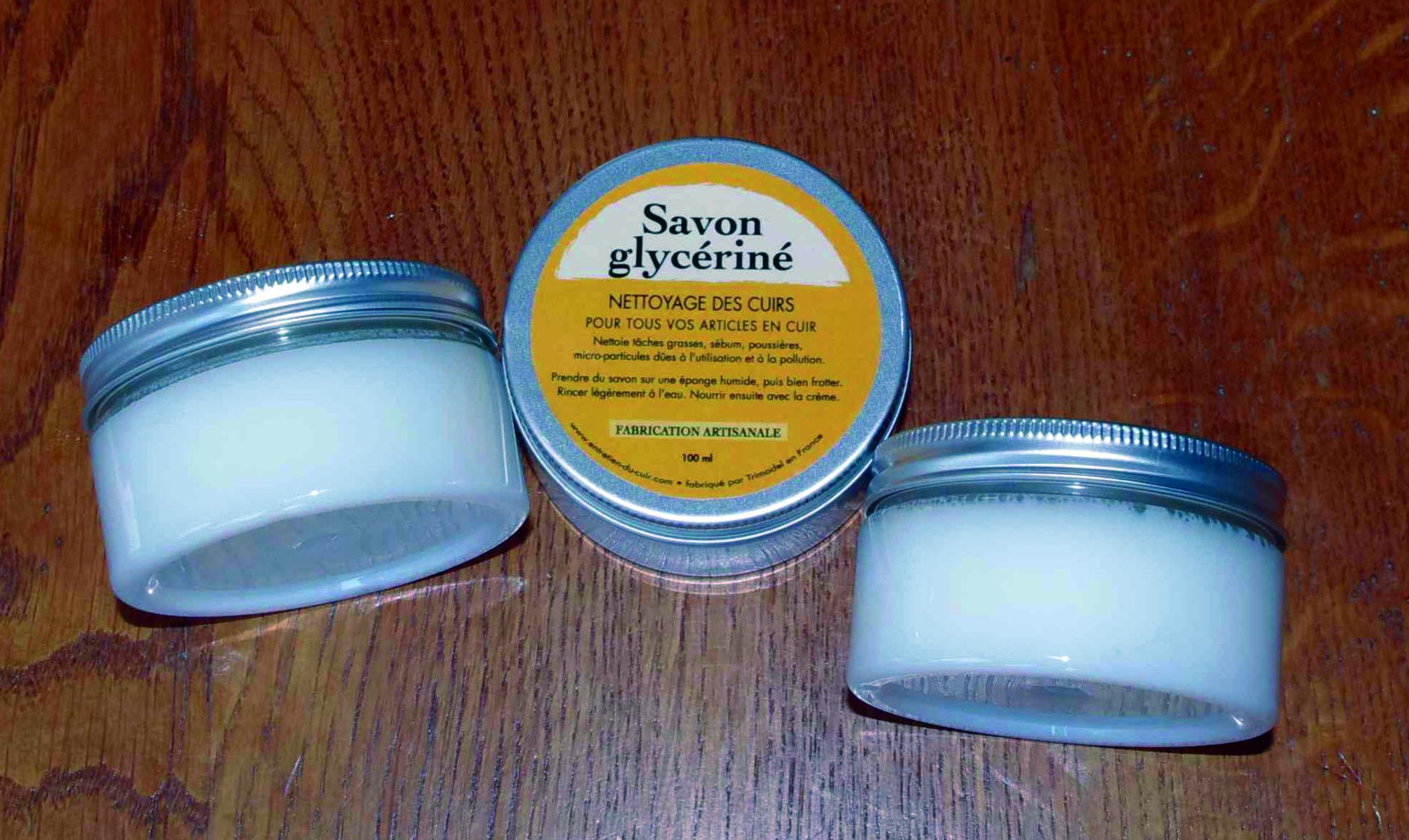 Savon glycériné en pâte Nettoyage des Cuirs 50ml -