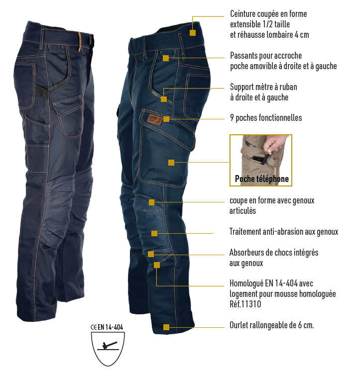 Pantalon technique BOSSEUR Harpoon Multi Electro -