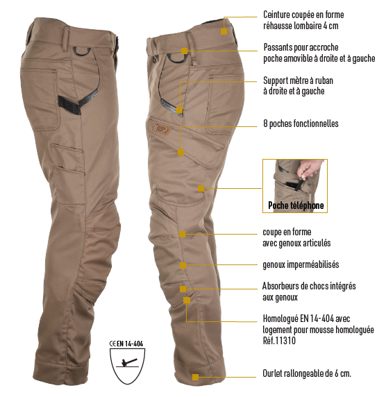 Pantalon technique Bosseur Harpoon Enduro -