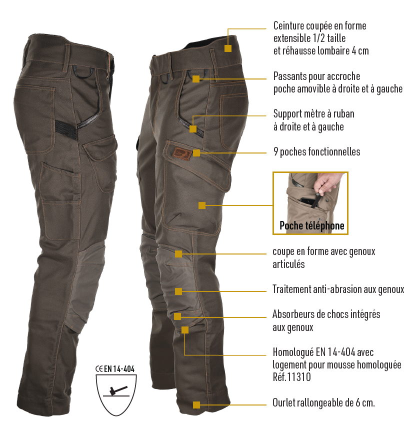 Pantalon technique BOSSEUR Harpoon Multi Standard -