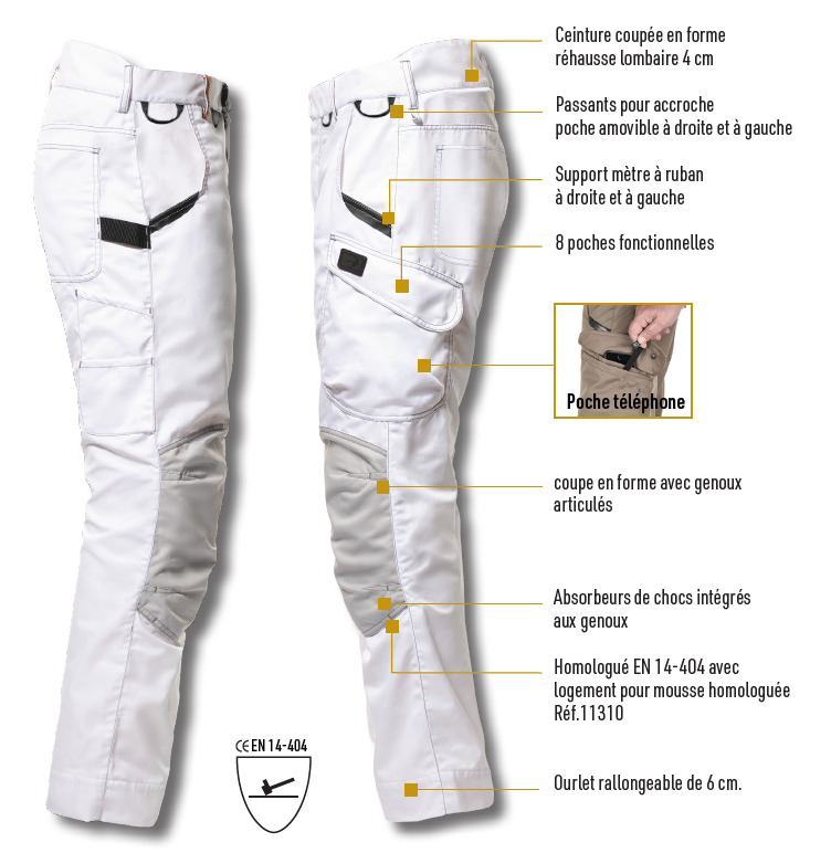 Pantalon technique BOSSEUR Harpoon Medium Niva La Sélection du Pro