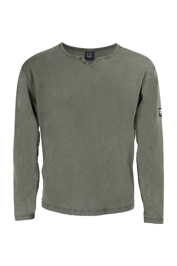 Tee-shirt manches longues BOSSEUR Henley
