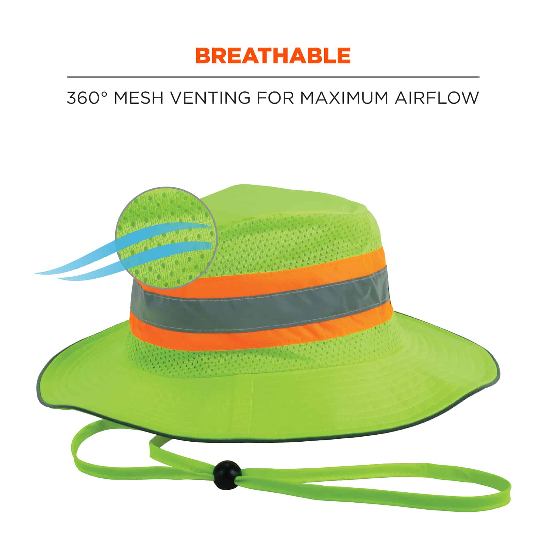 Chapeau de soleil Ranger haute visibilité 8935 ERGODYNE