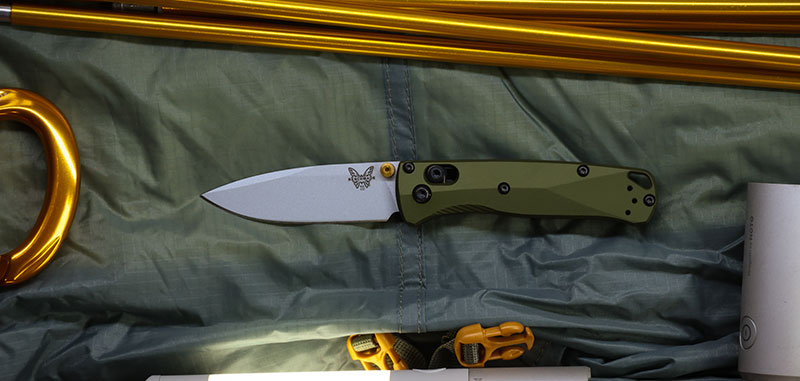 Couteau Mini Bugout 533SL-10 Manche Aluminium Vert Forêt BENCHMADE - 