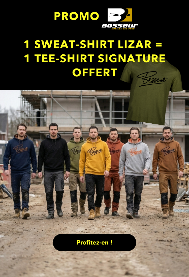 Promo BOSSEUR : 1 Sweat-shirt Lizar = 1 Tee-shirt Signature OFFERT - 