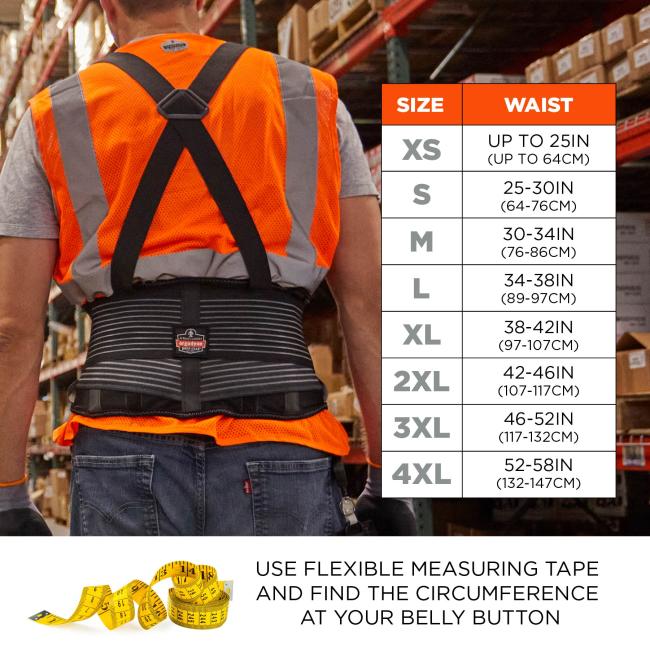 Ceinture lombaire ProFlex 1675 Ergodyne avec Pack de refroidissement et de réchauffement