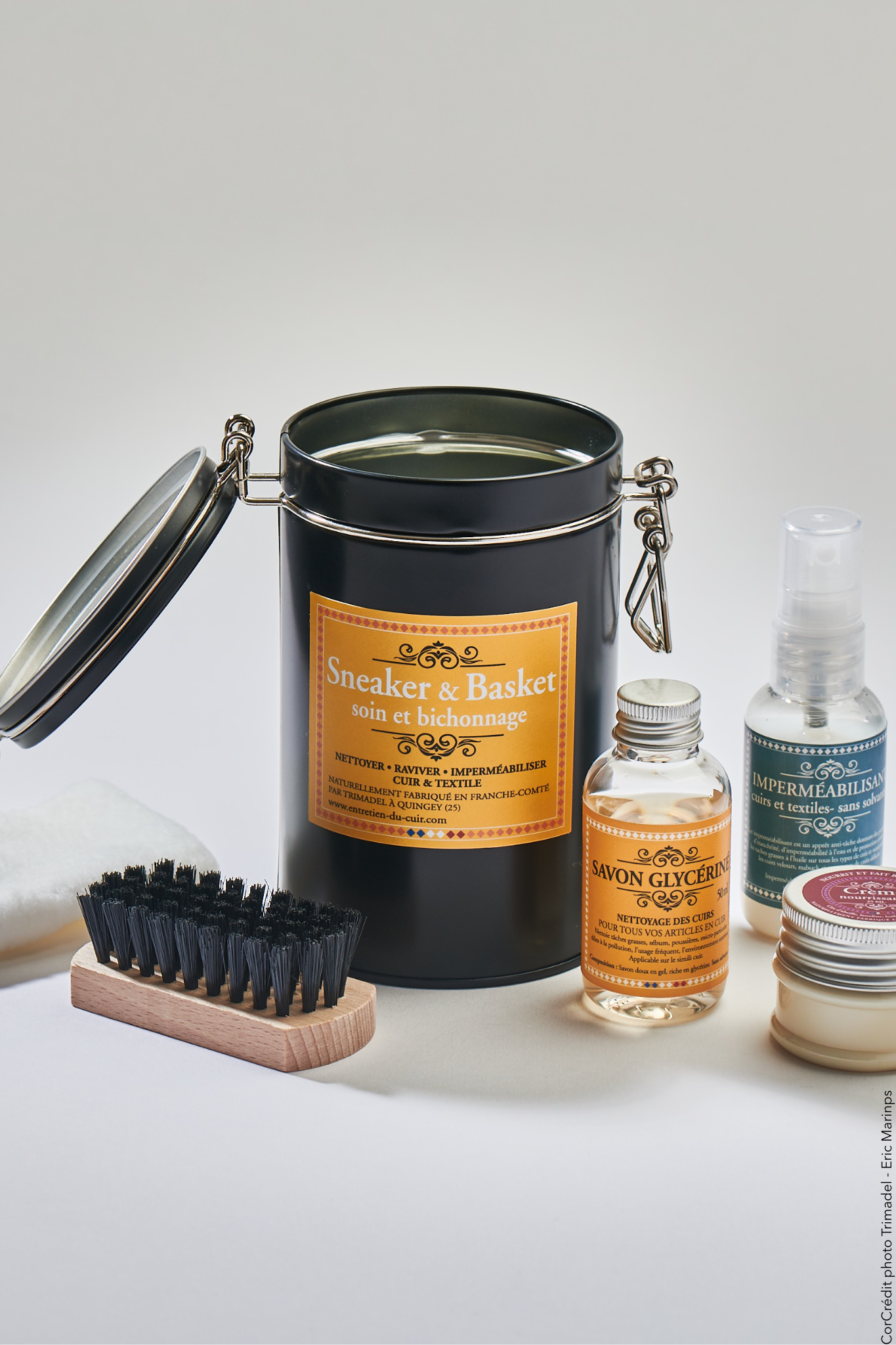 Coffret pour l'entretien des Chaussures de travail (Cuir et Textile) - 