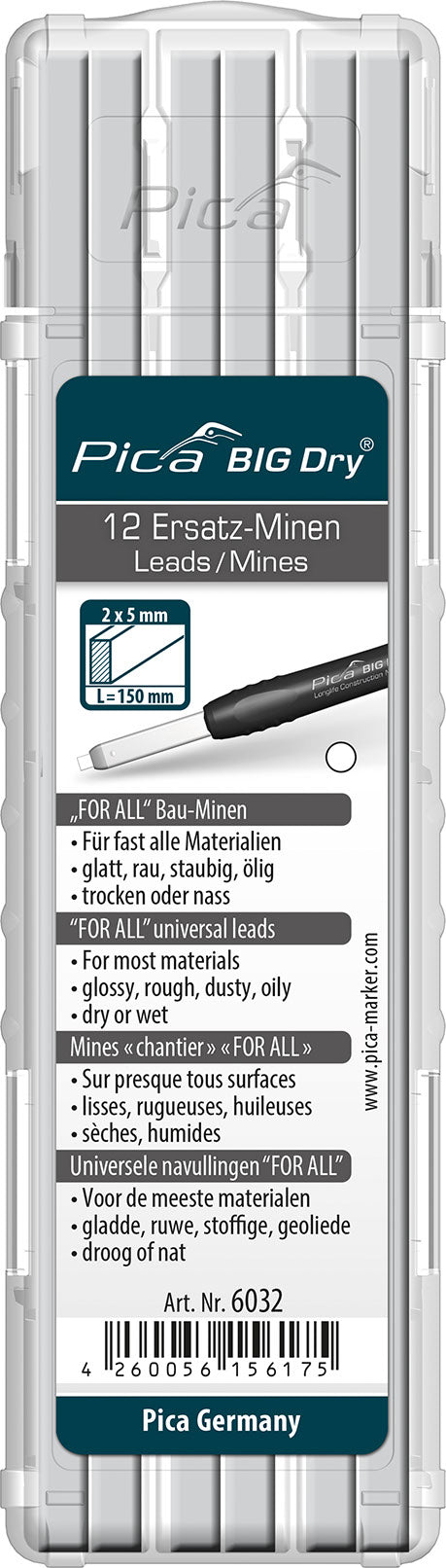 Mines de rechange Pica Big Dry marker 6030-6031-6032-6045