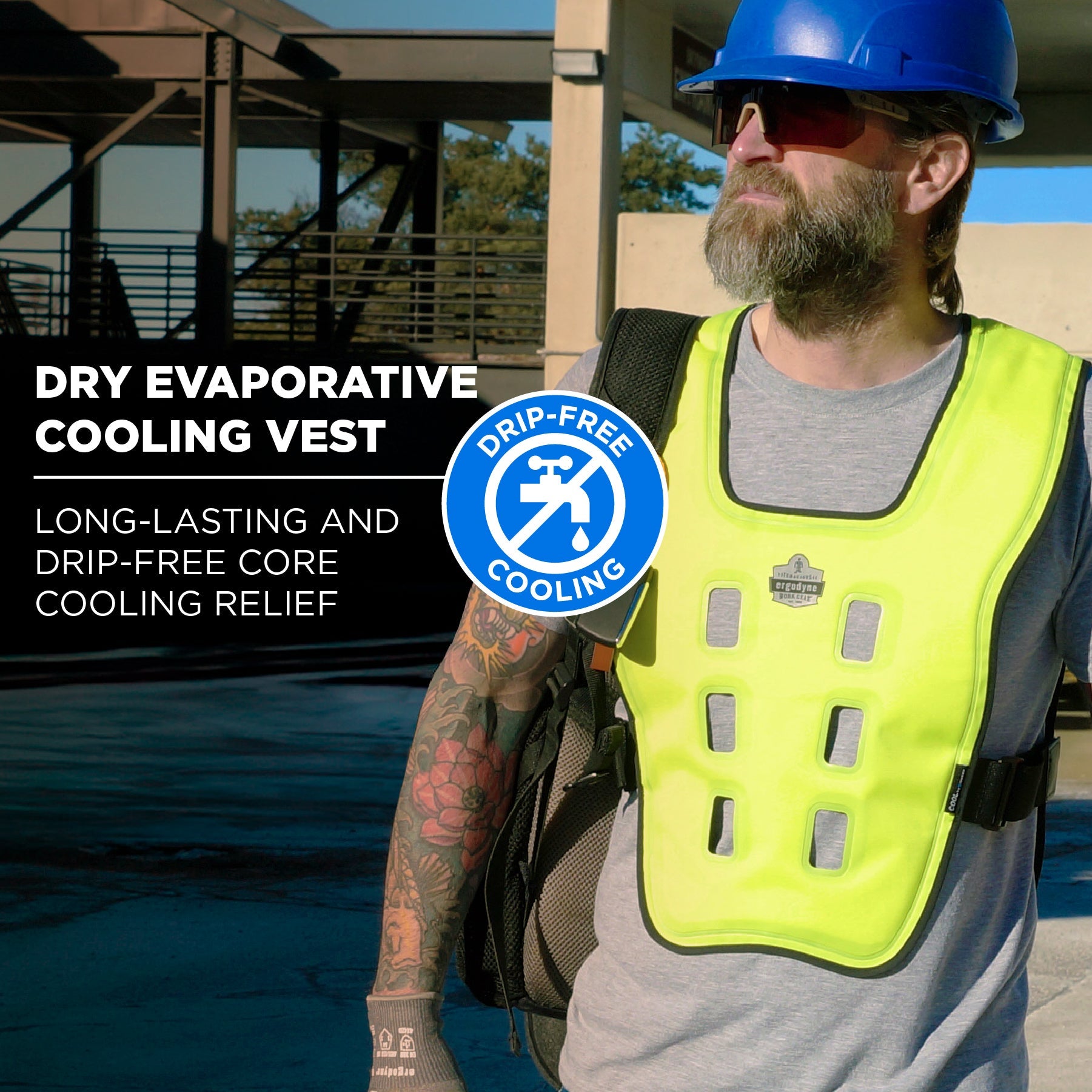 Gilet rafraichissant évaporation sèche Chill-Its 6684 ERGODYNE - 