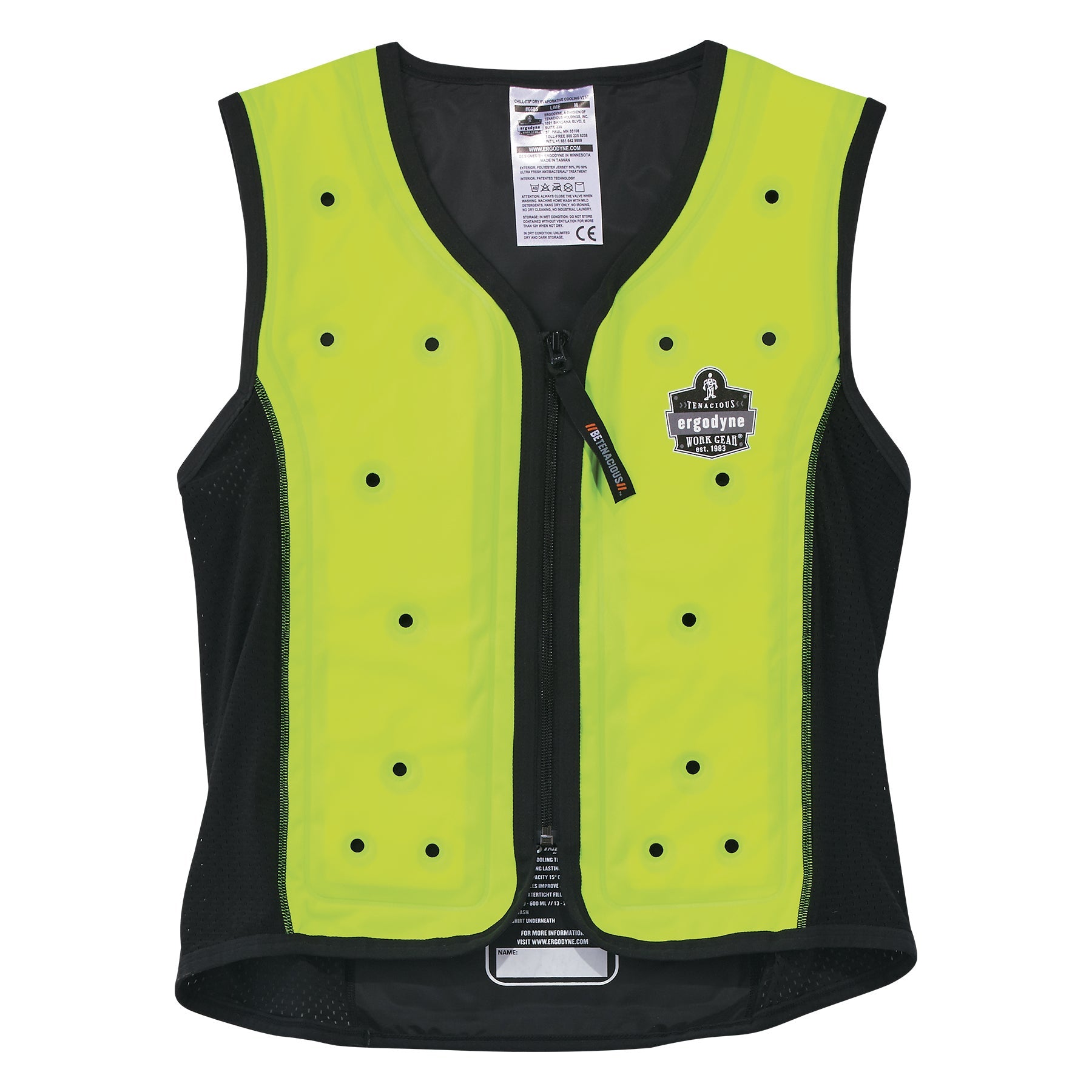 Gilet rafraichissant évaporation sèche fermeture éclair Chill-Its 6685 ERGODYNE - 