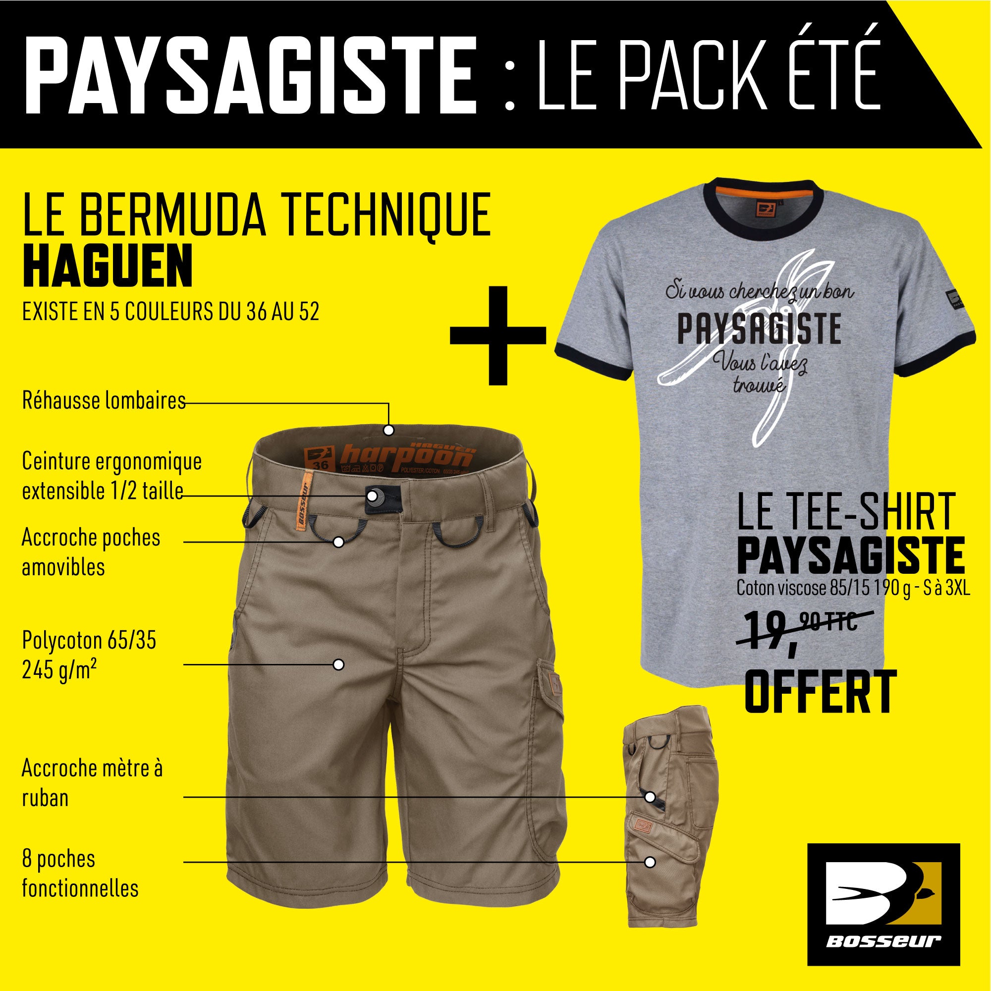 Le pack été paysagiste Bosseur