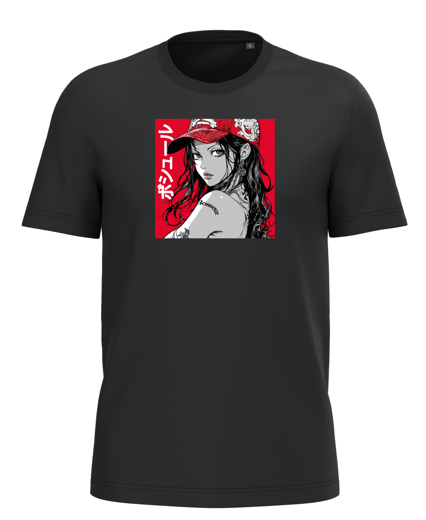 Tee-shirt BOSSEUR x LSP Pinup Manga Red - 